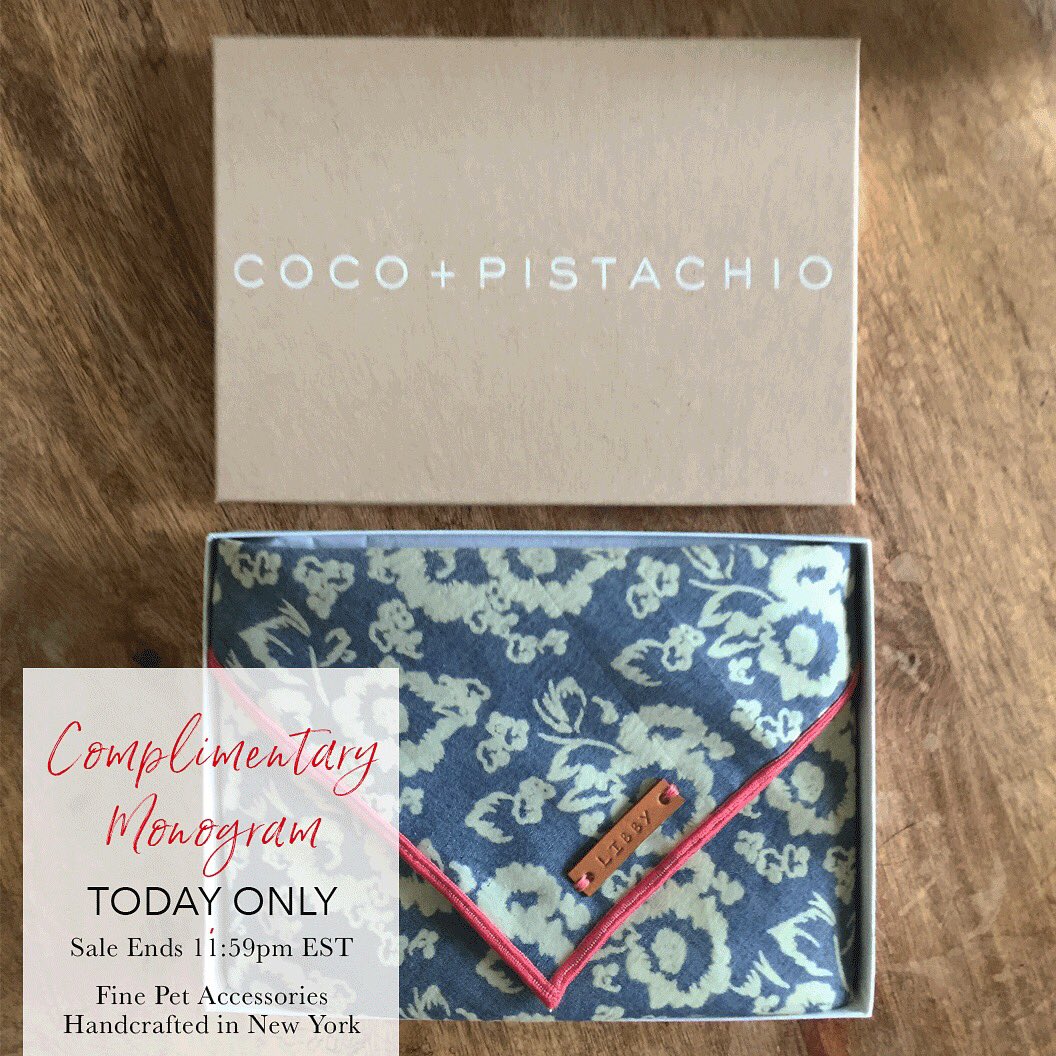 CocoPistachio's tweet photo. Add a Free Leather Monogram to any of our Bandanas. Today Only! Shop: https://t.co/ZkNKo3YC14 https://t.co/SVApz4UndD