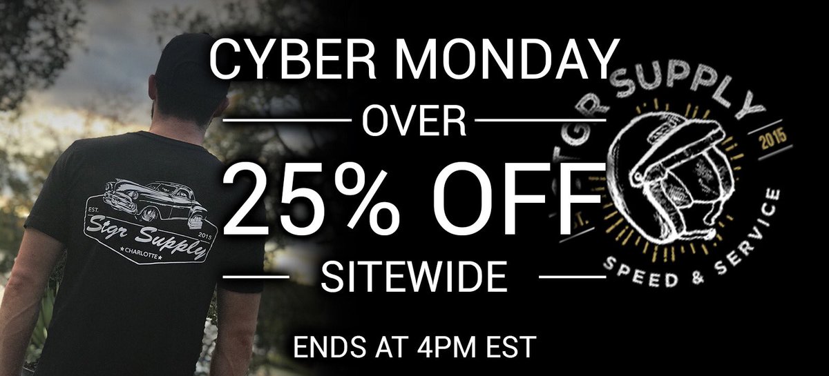 STGRsupply's tweet photo. Only a few hours left! #CyberMonday https://t.co/OPMxNSgryD