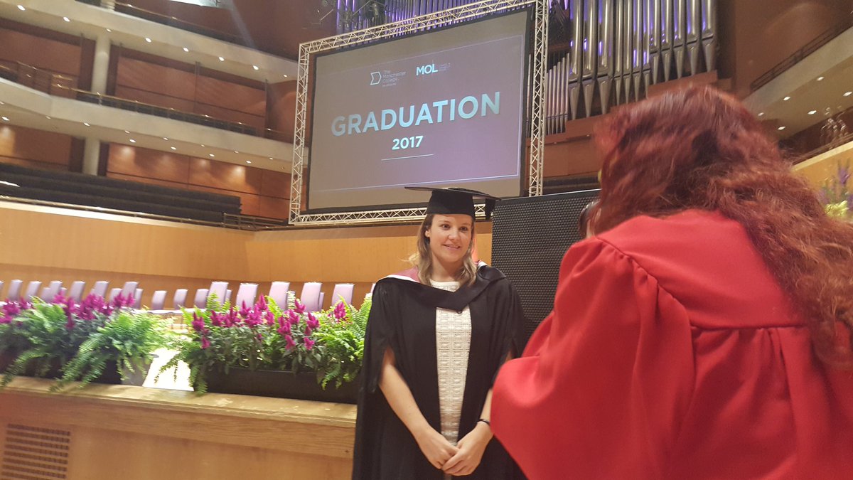 MOLlearn's tweet photo. One of our Outstanding Achievers, Nicola, awaiting the start of #MOLGraduation2017. https://t.co/W2yP2wyvjT