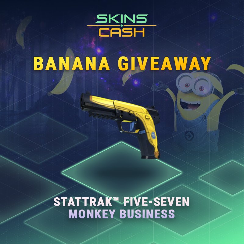 Skins_Cash's tweet image. StatTrak™ Five-SeveN | Monkey Business 🍌  GIVEAWAY 

Go to ▶️ skins.cash/free-skins-giv…

👍 Enter and win #CSGO skin. Do as many entries as you can. More entries, more chances to win!
GL HF! 🎮