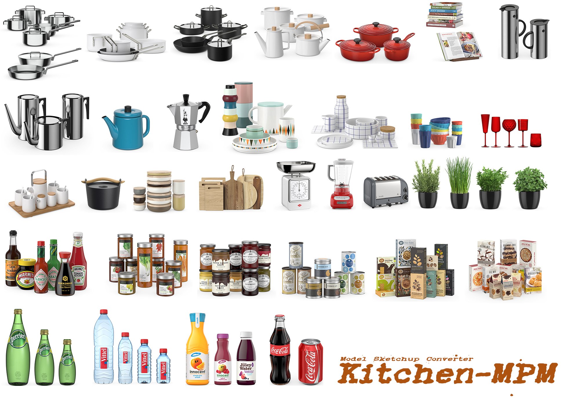 kitchen accessories 011 3D model