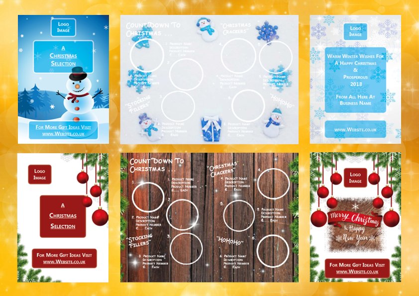 BusiKind's tweet photo. Promote products ... at the same time as sending #customers #SeasonsGreetings! Check out our #ChristmasCard style #InteractivePDFs . List 6 key pieces (£100 per complete PDF). Enquiries: info@busikind.co.uk #sales #marketing #startup #resources #StockingFillers #GiftIdeas https://t.co/0d6eGH1RRp