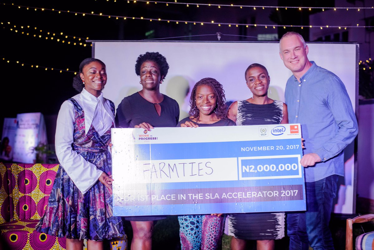 VC4A_Africa's tweet photo. Congratulations to @thefarmties , the #SLAAccelerator 1st prize winner. Oluwadara Adekunkle started an agricultural company that farms and trades commodities. #WorkinProgressAlliance https://t.co/PJNqMuUWF7