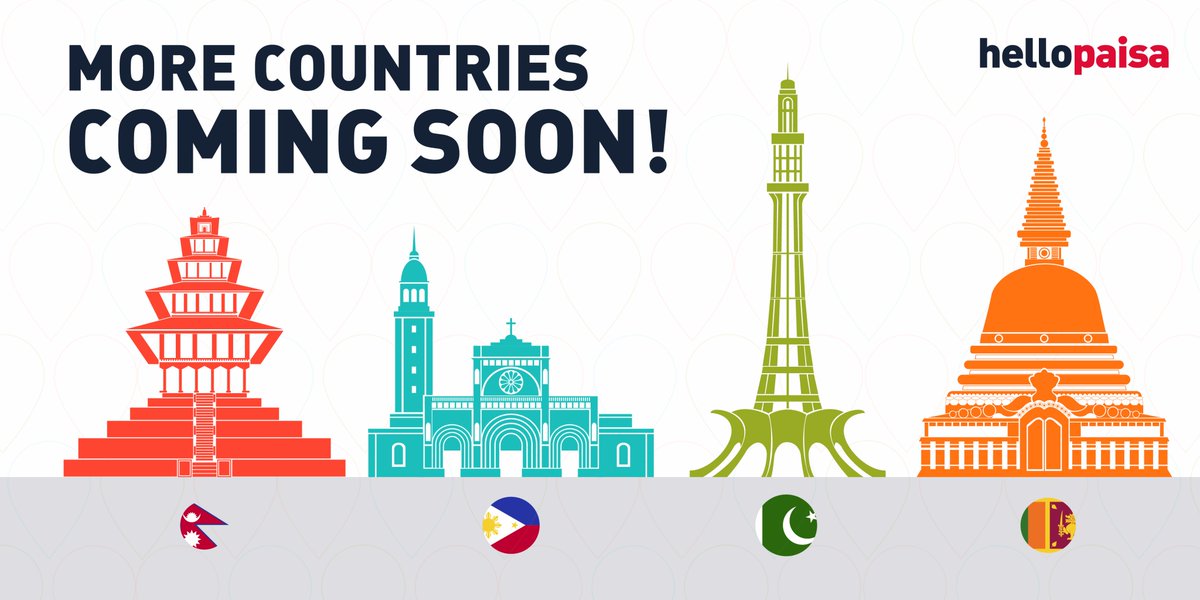 hellopaisaUK's tweet photo. Would you like to send cash to even more countries across the globe with Hello Paisa? Not to worry, we will be expanding our network soon! #watchthisspace https://t.co/yQnfNDIyly