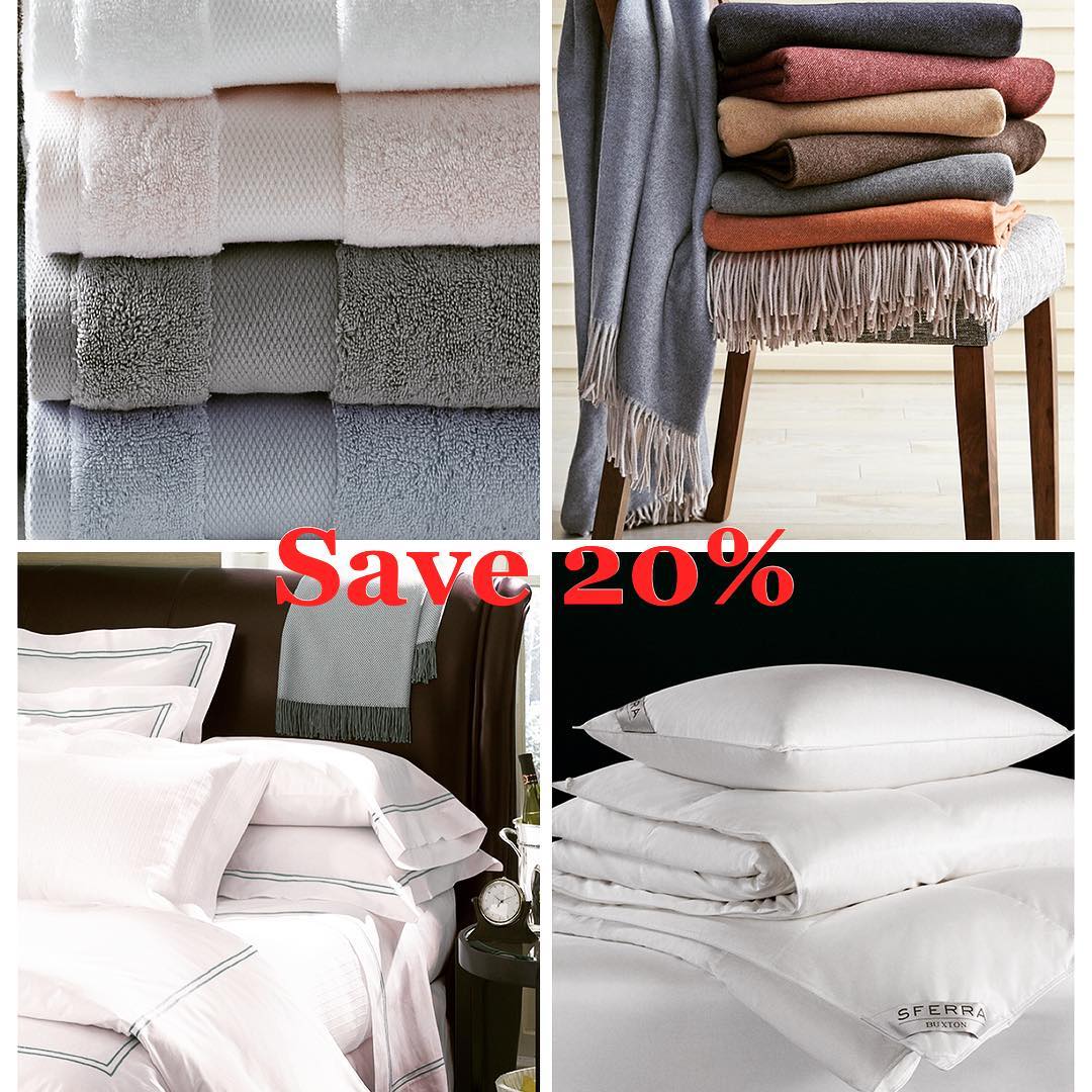 SpecialtyShops's tweet photo. Enjoy 20% OFF Sferra bedding, towels and table linens through 11/27 at @BedsideManorNC in @SpecialtyShops! #BedsideManor #salealert #Sferra https://t.co/iGtkshen2c
