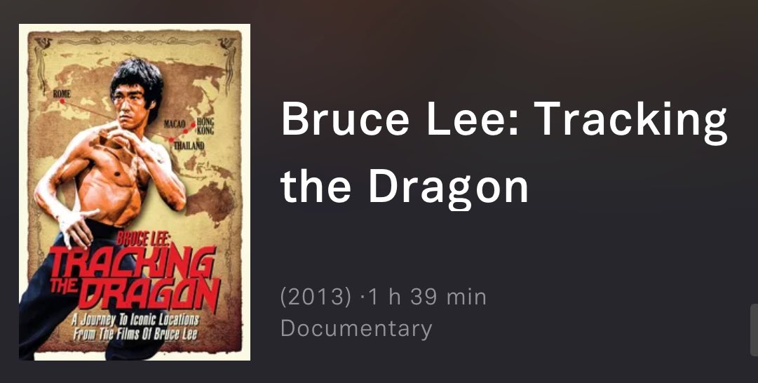bruce lee tracking the dragon