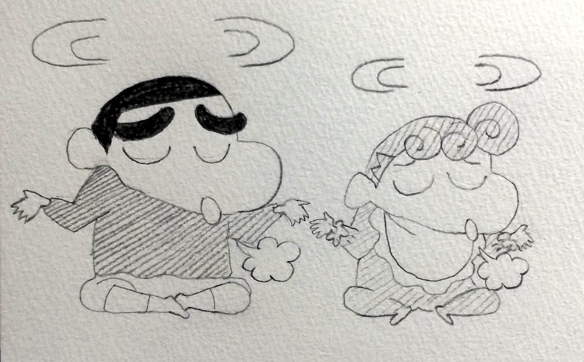 Keda 本日のクレヨンしんちゃんお絵かきup こんなの模写じゃないわ ただのipadでのお絵かきよ まじめな話 アナログの方が絵の練習としては良い気がした T Co Crujxarzt9 Twitter