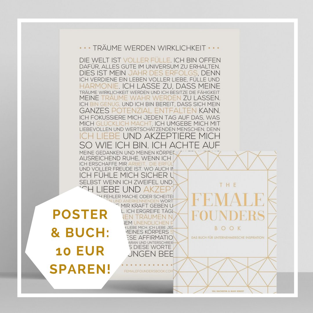 fempreneur_de's tweet image. DAS #Power Bundle: Das @FemFoundersBook und das #Success Mantra Poster gibt es jetzt im Angebot! Spare dabei 10€ 🙌 femalefoundersbook.com/product/power-…