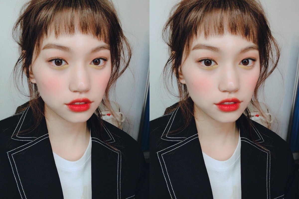 WekiMeki's tweet photo. 이야~~!!앞머리 생겼다😆❤️
처피뱅 소원 이뤘다아아아 헤헿😆
#효도 #인스타일 #앞머리 #처피뱅 #감기조심!😷 https://t.co/lrnr6iL5nJ