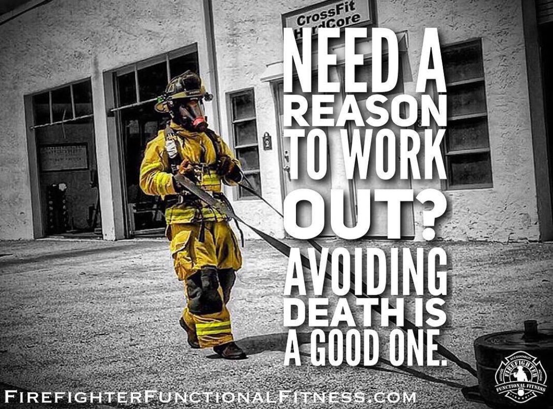 FirefighterFFit's tweet image. Need a reason to work out?

Avoiding death is a good one.

(📷 FF Omar Torres)