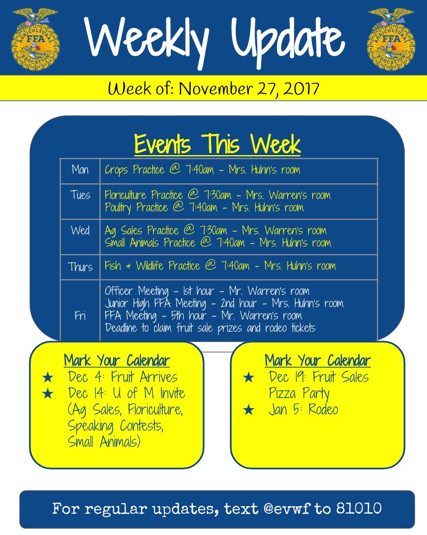 evw_ffa's tweet photo. Check out what's happening this week! https://t.co/SE0bbXdfxX