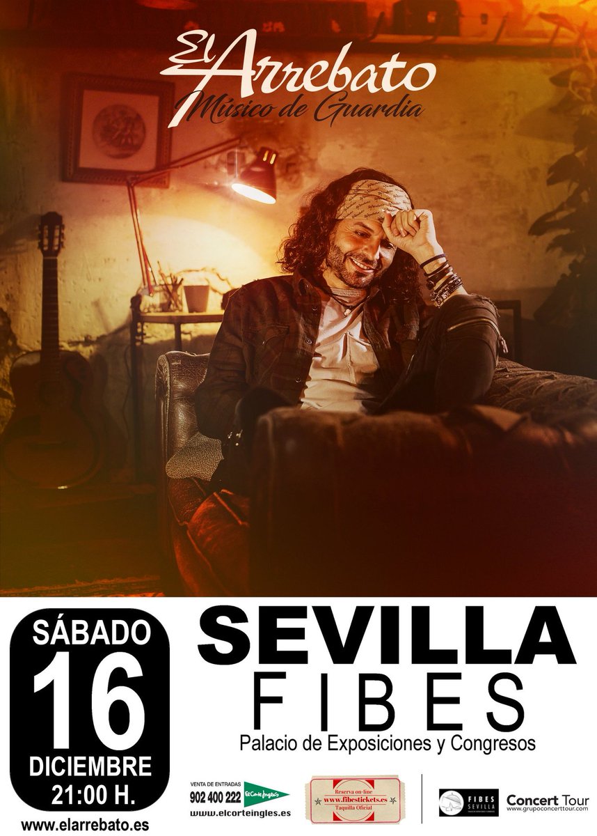 MUSICCONCIERTOS's tweet photo. 16 DICIEMBRE concierto @arrebatoficial en Sevilla https://t.co/kWPr5UYoPf