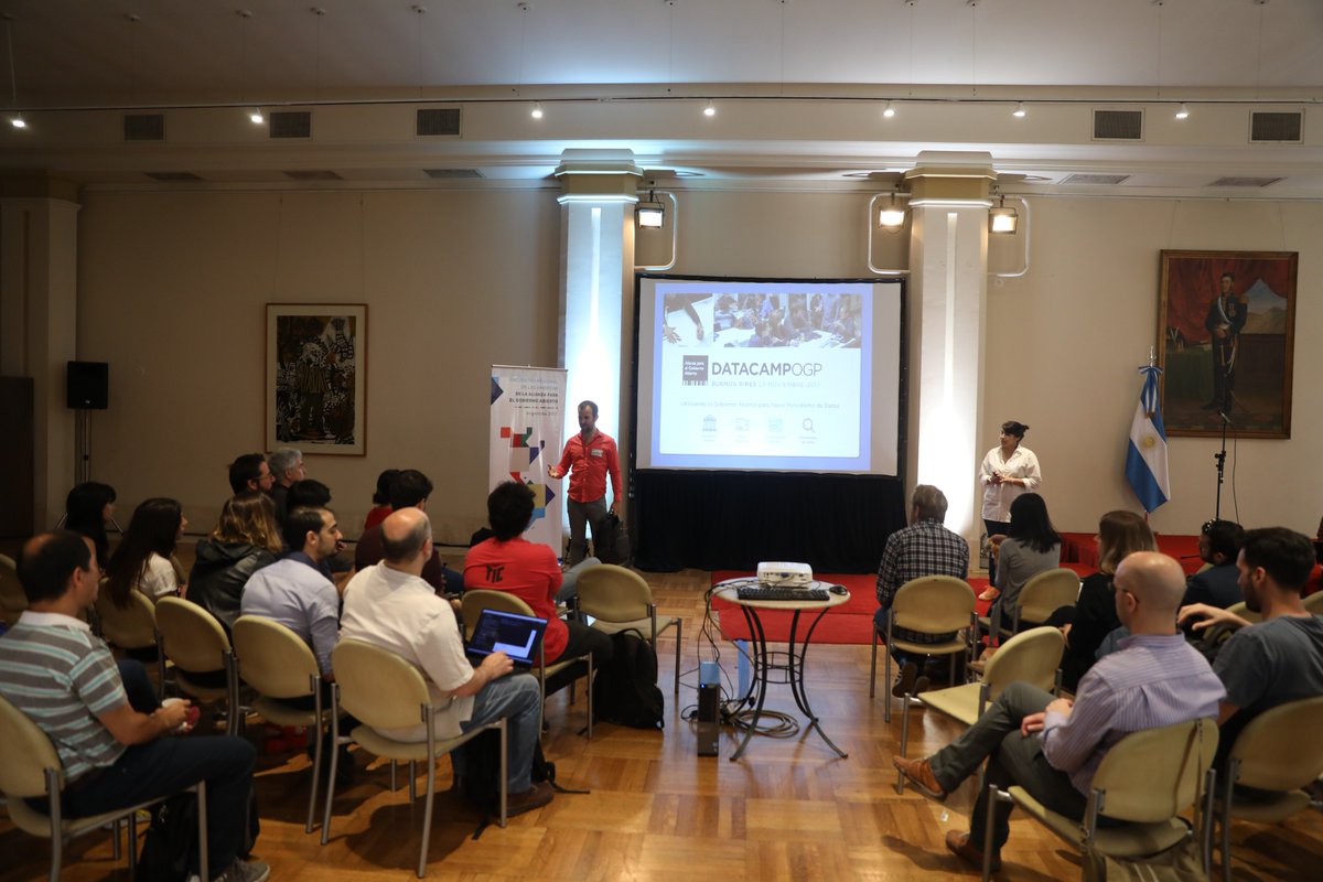 opengovpart's tweet photo. What happened last week at the #OGP Data Journalism Bootcamp held during #opengov week in Buenos Aires, Argentina? Take a look at a few photo highlights https://t.co/5HeYz6Vsd8 #OGPArgentina https://t.co/oXK1lDLyve