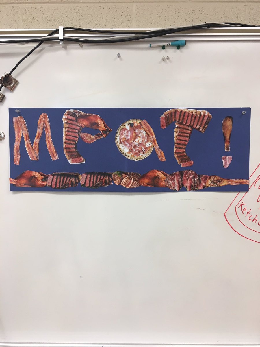 Spontaneous, collaborative collage between two early finishers of our landscape collages. ❤️😊 so cool!