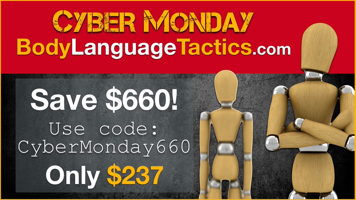 IdeaBangLLC's tweet photo. HERE'S OUR CYBER MONDAY DEAL!  https://t.co/uVPGoMDvg3  #BodyLanguage #Sales #CEO #Entrepreneur #Pitch #SharkTank https://t.co/0burSSAymL