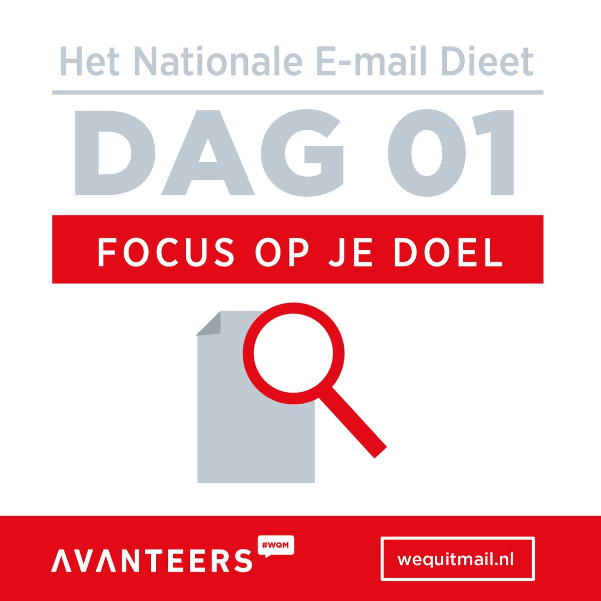 wequitmail's tweet photo. Dag 1. De uitdaging vandaag: focus op je doel ipv op to do's in je inbox https://t.co/ZiSbSvSWmB #wqm https://t.co/RNzMgRITxR