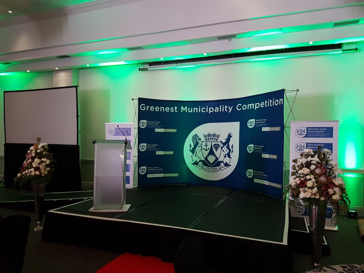 WCGovEADP's tweet photo. The stage is all set for tonight's event. Follow #GMCAwards2017 or #GMC2017 for updates and winner announcements. https://t.co/phAwi7Oaus
