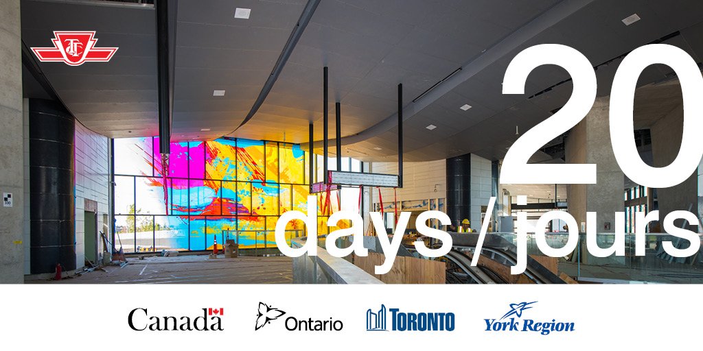 RT 2 WIN! Share this tweet today between 10am-2pm to be entered into a contest for a Special Preview Ride on the new #TTC subway extension. Contest rules &amp; regulations: bit.ly/Line1Ext_Conte…  #20DAYS #Line1ext
