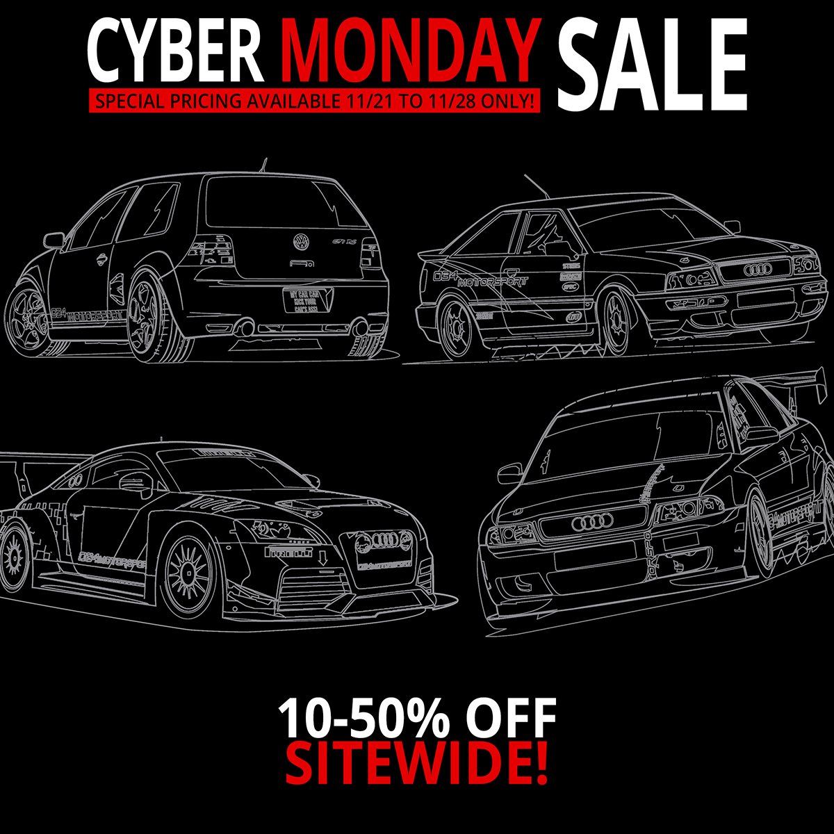 034Motorsport's tweet photo. Great deals on 034Motorsport Performance Hardware & Software continue through Cyber Monday! Every product we sell is 10-50% off regular pricing, plus FREE domestic shipping for orders over $100.
#034Motorsport #Audi #Volkswagen #Mk7GTI #Mk7GolfR #B5A4 #B5S4 #AudiTTRS #8VS3 #B8S4 https://t.co/MamTSKKn5O