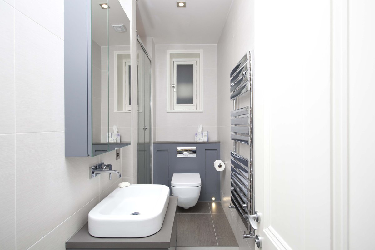 Increation's tweet photo. Grey is quickly becoming the colour of choice when it comes to #bathroom styling. Here's some inspiration from one of our projects. https://t.co/yPjQkNxjMt