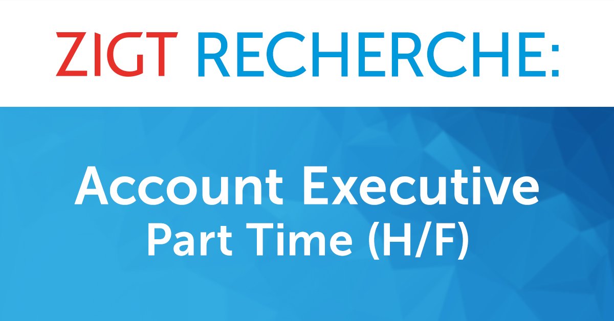 Nous recherchons un(e) Account Executive (Part Time) afin de renforcer notre équipe! Voyez le poste vacant ici: zigt.be/fr/account-exe…