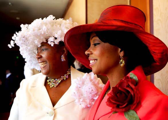 black lady church hats