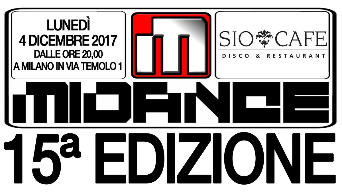 doityourselfmg's tweet photo. Sei un produttore alla ricerca della tua etichetta discografica? Non perderti il #MiDance di quest'anno! Per festeggiare i 15 anni torna lo #SpeedDance un'occasione unica per poter sottoporre i tuoi provini! #SaveTheDate 4-12-2017 alle ore 20 presso @siocafemilano
@riccardosada https://t.co/Quvf67TSS0