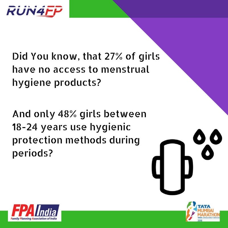 FPA_India's tweet photo. #Menstrual hygiene and #healthcare facilities are the basic necessities in a girl’s life. Sadly, in our country, it's a privilege for many who use unhygienic methods during their #periods. Is it fair? #RUN4FP #WomenEmpowerment  #sexualhealtheducation  #AccessToBasics #SRHR4ALL https://t.co/c6jDces1Ii