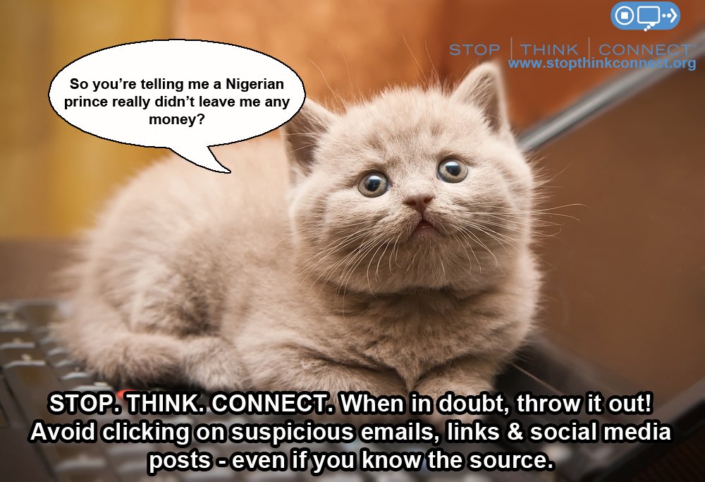 ReadyNJ's tweet photo. It's the #HolidaySeason 🎄Unless you are Prince Harry or member of the Royal Family👑no Nigerian Prince should be sending you emails! Use caution online &amp; shop smart #CyberMonday Check out https://t.co/1HvDhn9iv8 for more tips! 👍🏽#ReadyNJ #MondayMotivation https://t.co/KAztvB19ek