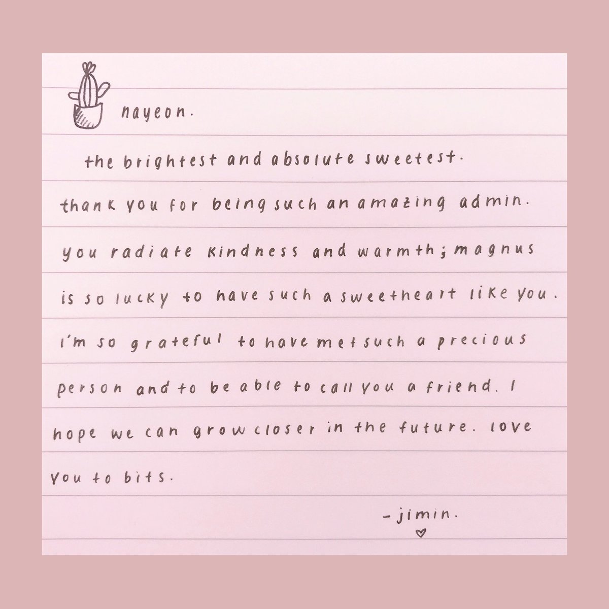 jiminmgu's tweet photo. [💌] @nyeonmgu https://t.co/XaRTULuYgk