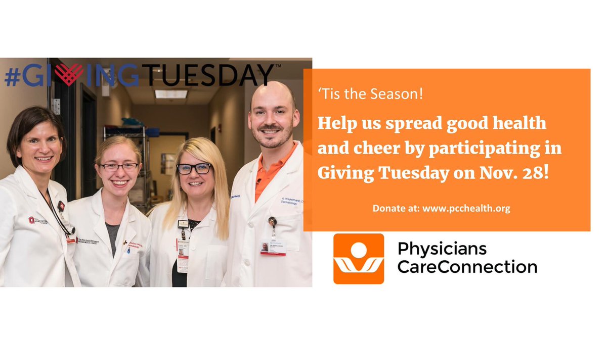 Tomorrow is #GivingTuesday 

Please consider supporting PCC in their mission to improve the health of our community through your donations.