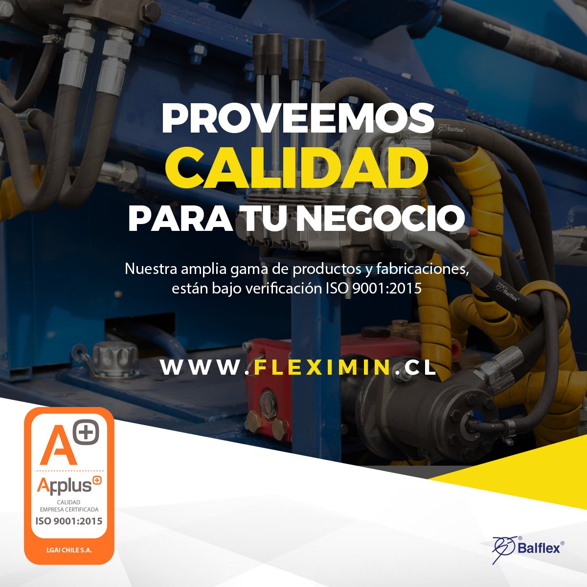 FleximinLtda's tweet photo. Ya sabes que somos la única organización de la región que cuenta con certificación ISO 9001:2015. Entonces, ¿qué esperas para cambiarte al mundo #FLEXIMIN?
💻 https://t.co/Vx0qp6JVuB #Antofagasta #Minería #ElectroElegidos https://t.co/tqVf6Q4RwW
