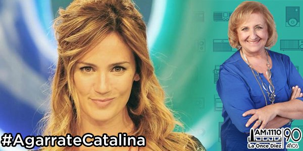 Laoncediez's tweet photo. Escuchá la NOTA a @paulitachaves en #AgarrateCatalina con @CatalinaDlugi y @silamato 
AUDIO: https://t.co/DtBS924FW4 https://t.co/G9K6uXK5Ex