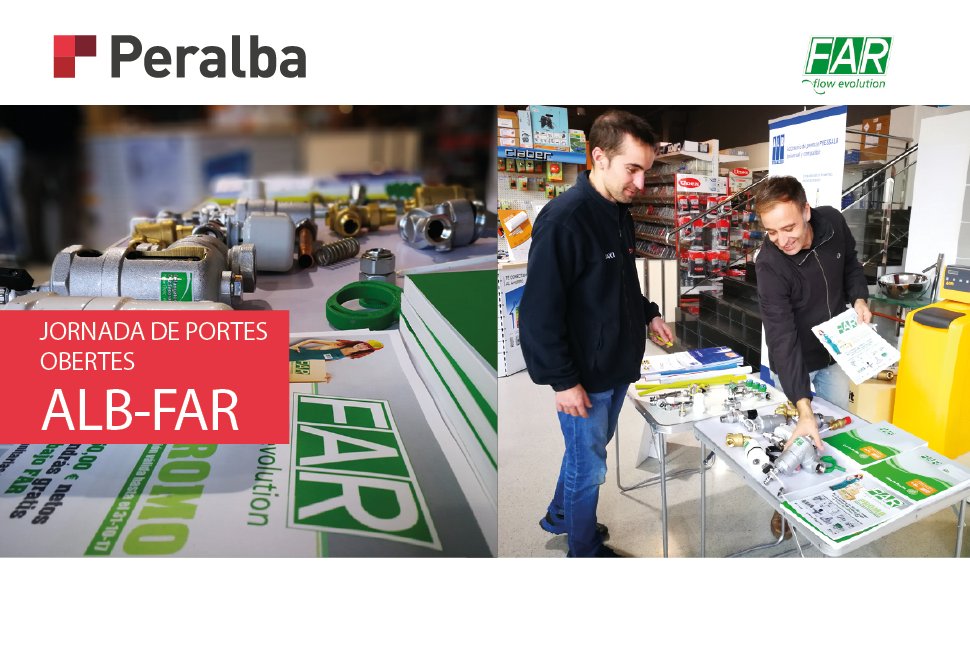 Peralba1975's tweet photo. Durant aquesta setmana, un tècnic comercial de la marca ALB-FAR, estarà present in situ, a les nostres delegacions.

27 de novembre - Peralba Berga
28 de novembre - Peralba Puigcerdà
29 de novembre - Peralba Igualada

No t'ho perdis!!! https://t.co/6WdqIz3wBY