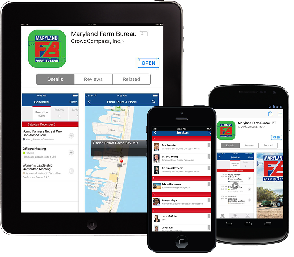 FarmBureauMD's tweet photo. Download our FREE event app on your smartphone and tablet to check out the schedule, speakers, exhibitors and more for the 102nd Annual Convention next week! #MFB2017 https://t.co/eWfsYAulbd https://t.co/cvCASbFPAU