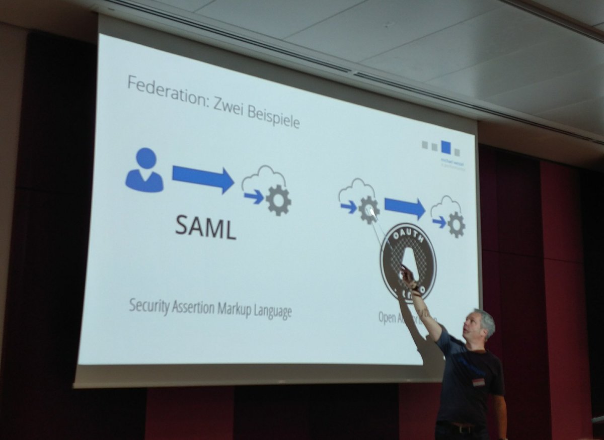 GregorReimling's tweet photo. @Kaczenski zur zentral verwalteten #Cloud #Authentifizierung mit #OAuth und #SAML. #ImagineConference https://t.co/UtEtHJ1Ozv