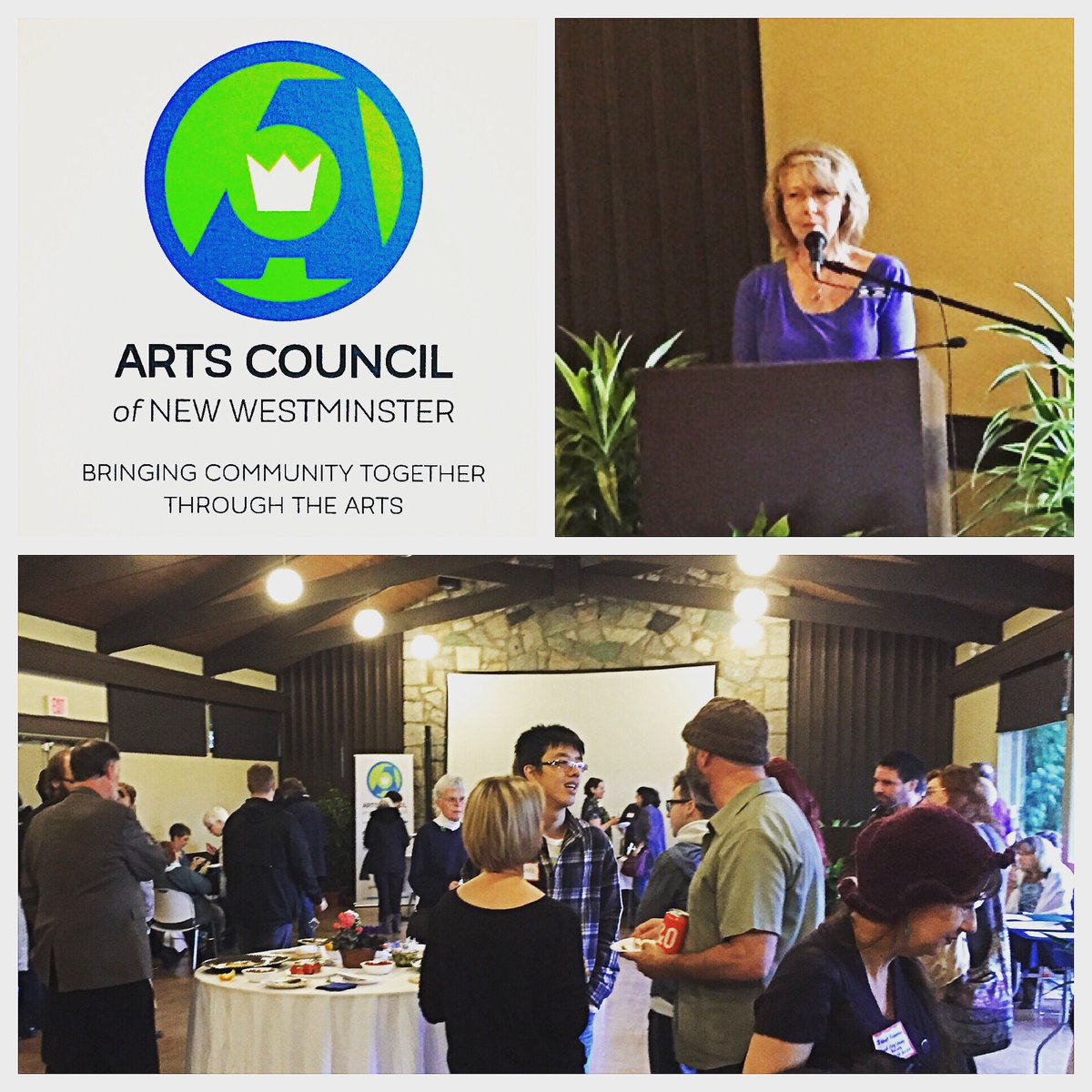 Happy 50th Anniversary @ArtsCouncilNW! Thank you for a lovely party! #artscouncil #artsnewwest #NewWest