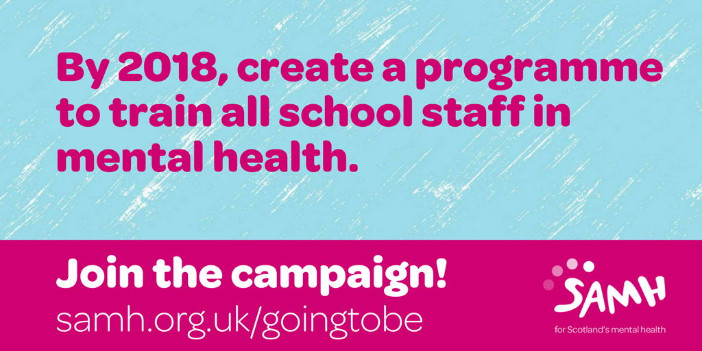 SAMHtweets's tweet photo. The new Scottish Mental Health Strategy commits once again to rolling out mental health training in education. This time, we need to make it open. Find out more > https://t.co/KjszuuLFiF https://t.co/XdsPhGo9Ui