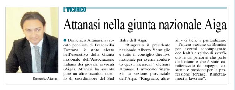 Nuovo Quotidiano di Puglia del 27.11.2017.
