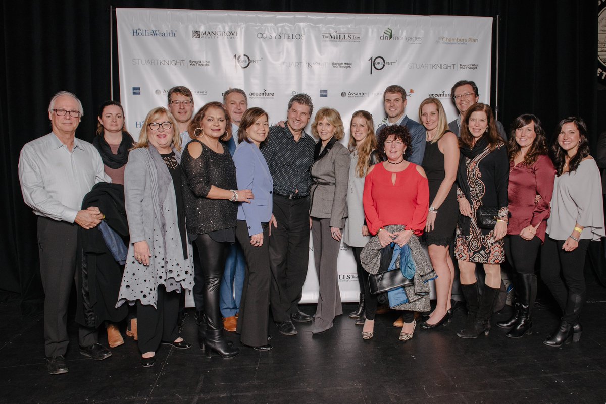 ChamberPlanON's tweet photo. The Chambers Plan Ontario was happy to sponsor Stuart Knights “Top 10” event in support of the charity “Future Possibilities For Kids”. Some of our team at the after party with Jane Fonda. https://t.co/szOZqzsD3j