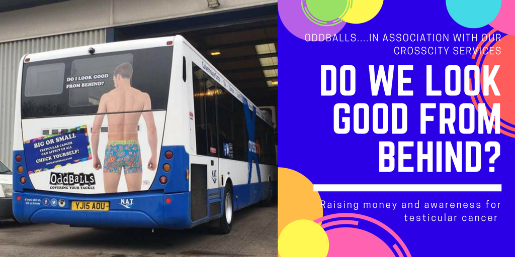 Have you seen our <a href="/myoddballs/">OddBalls</a> buses driving around Cardiff? We're proud to support OddBalls to raise money and awareness for testicular cancer.