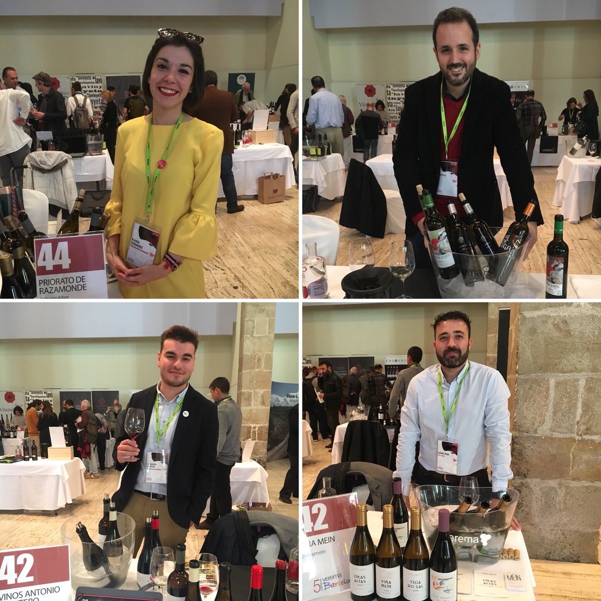 Bodegueros y #vinos en <a href="/Verema/">Verema</a> Barcelona @vinamein <a href="/vinoALTER/">ALTER</a> @VinosAMontero <a href="/Valdepuga/">Bodegas Valdepuga</a> #esenciagalega #movimientoribeiro