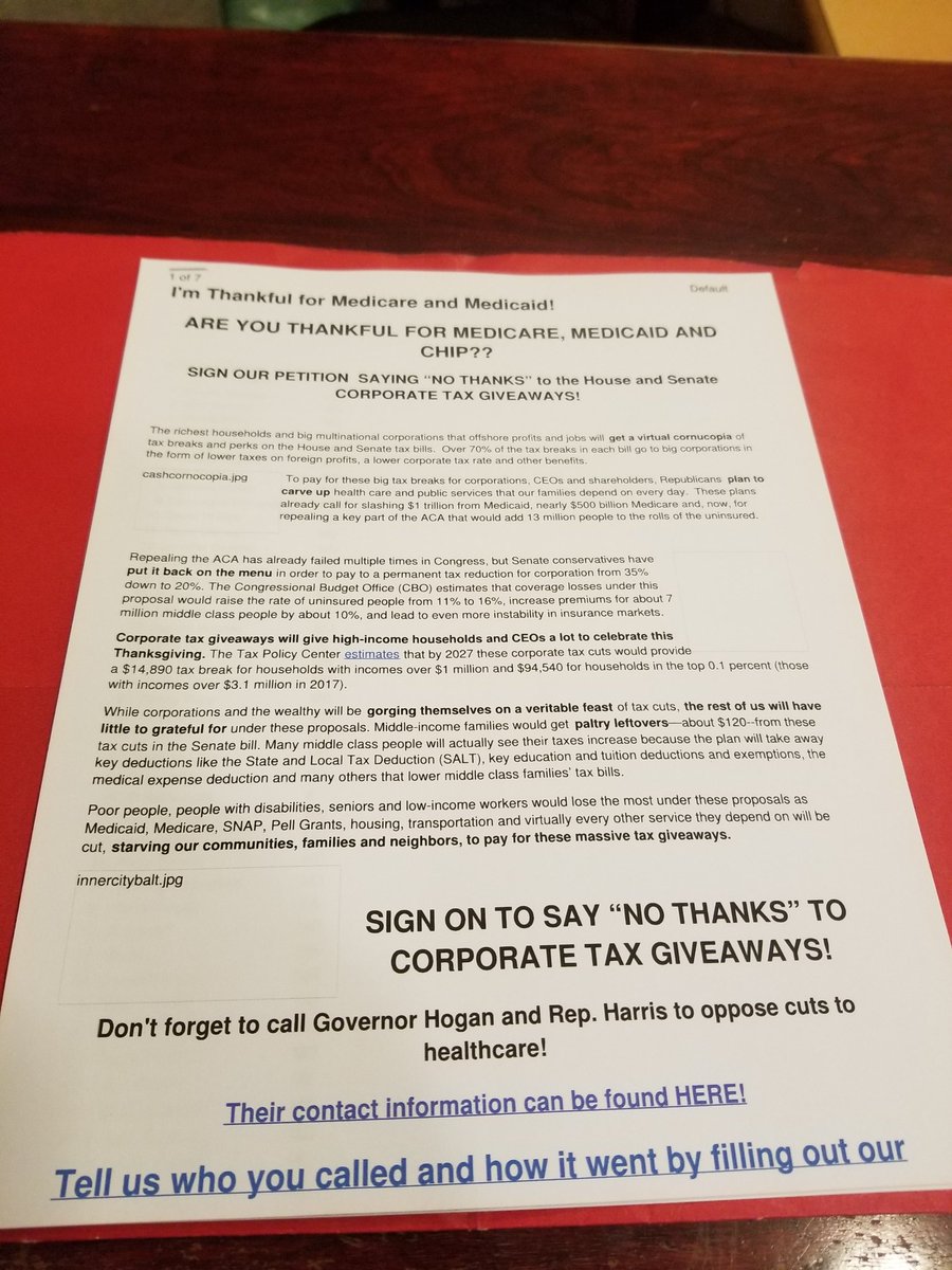 MD4guaranteedHC's tweet photo. Delivering nearly 300 signatures of concerned voters who are #Thankful for #Medicare #Medicaid & #CHIP to .@LarryHogan via Constituent Services at the #MDStateHouse! We demand NO CORPORATE TAX BREAKS! #TaxScam https://t.co/GLc0nKvdUE
