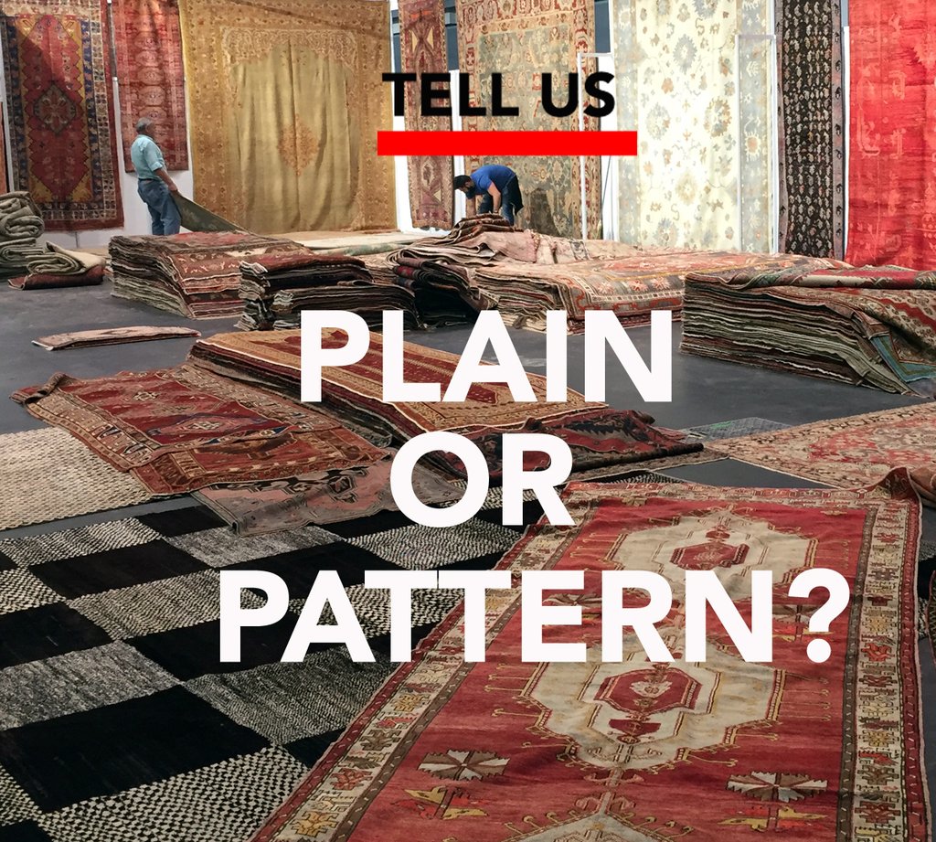 We're curious. Is a single color no pattern rug your favorite? Or are you a pattern fan? Or both? Our exhibitors at The Rug Show have every type of rug your heart desires, but we'd love to know your favs and why. Plain? Pattern? Flatweave? Pile? Old? New… ift.tt/2ACweMD