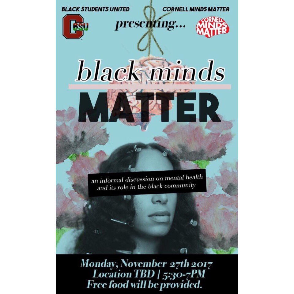 #BlackMindsMatter Today at 5:30 in the UJ Main Lounge💙