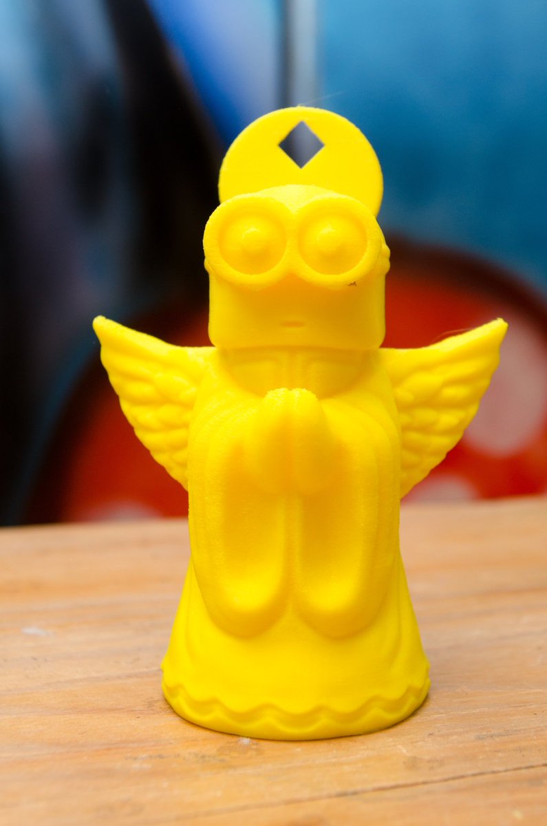 geekc0der's tweet photo. Day 331 of #3dprint365. #3dprinted 3d Printed Minion Angel
Another xmas tree ornament, this time it's a Minion ;)
Designed by Ricardo Salomao
#3dprint #3dprinter #thingiverse #cctree #xmas #makersgonnamake #makevember #minions https://t.co/xslpniHQ7H