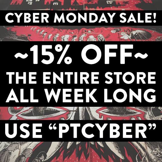 Use the code "PTCYBER" to receive 15% discount on everything in the P&amp;T store including the #Krampus Advent Calendar! #CyberMonday #etsy