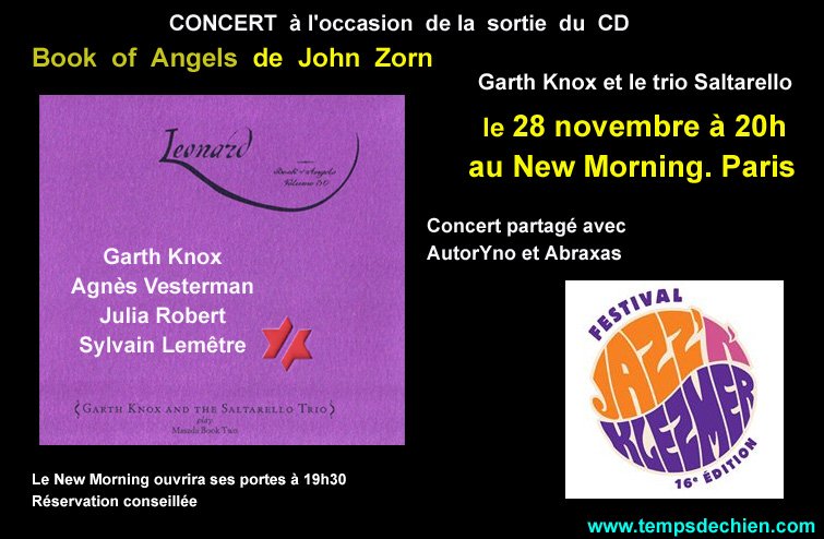 AnneLabbe's tweet photo. https://t.co/EYneTyqpwv Petit extrait pour patienter d'ici demain Mardi 28 Nov 20h @newmorning dans le #festival #JazzNKlezmer Garth Knox et le trio Saltarello - @AutorYno_ - #Abraxas #Music #Paris #Sortiràparisunmardi #SortirParis #Concert #JohnZorn #mélangedestyles https://t.co/qhsuXlgYSb