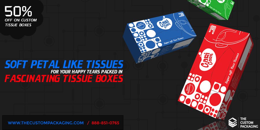 TCP_CustomBoxes's tweet image. #CyberMondaySales ! 50% Off On Our #CustomTissueBoxes and Other Printed Boxes. Book Your Order at 888-851-0765 or Contact us at support@thecustompackaging.com #cuctompackaging
More At: bit.ly/2n8F8vr