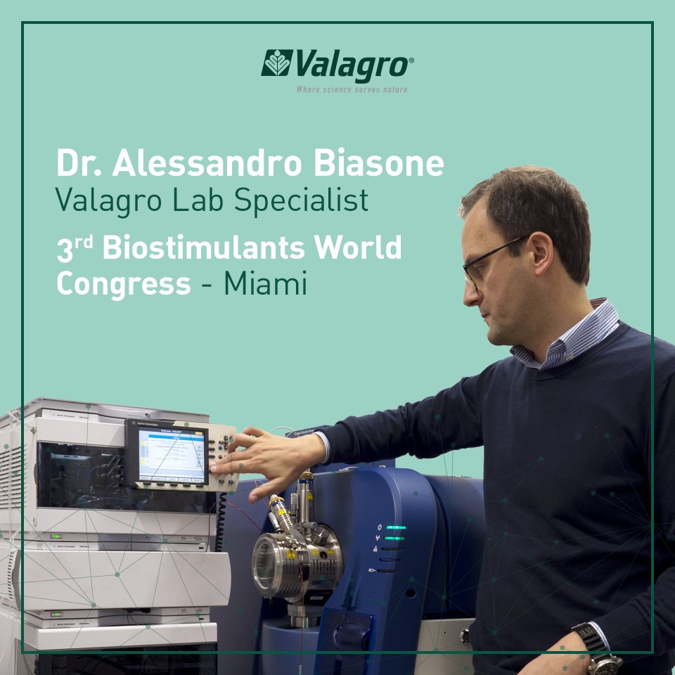 SyngentaBiolog's tweet photo. Today Alessandro Biasone, Valagro Lab Specialist, will show at the 3rd #BiostimulantsWorldCongress an advanced approach to genomic analyses for the chemical characterization of humic substances of different origin, aimed at the development of specific #biostimulant formulations https://t.co/fPuQbl5Rcz